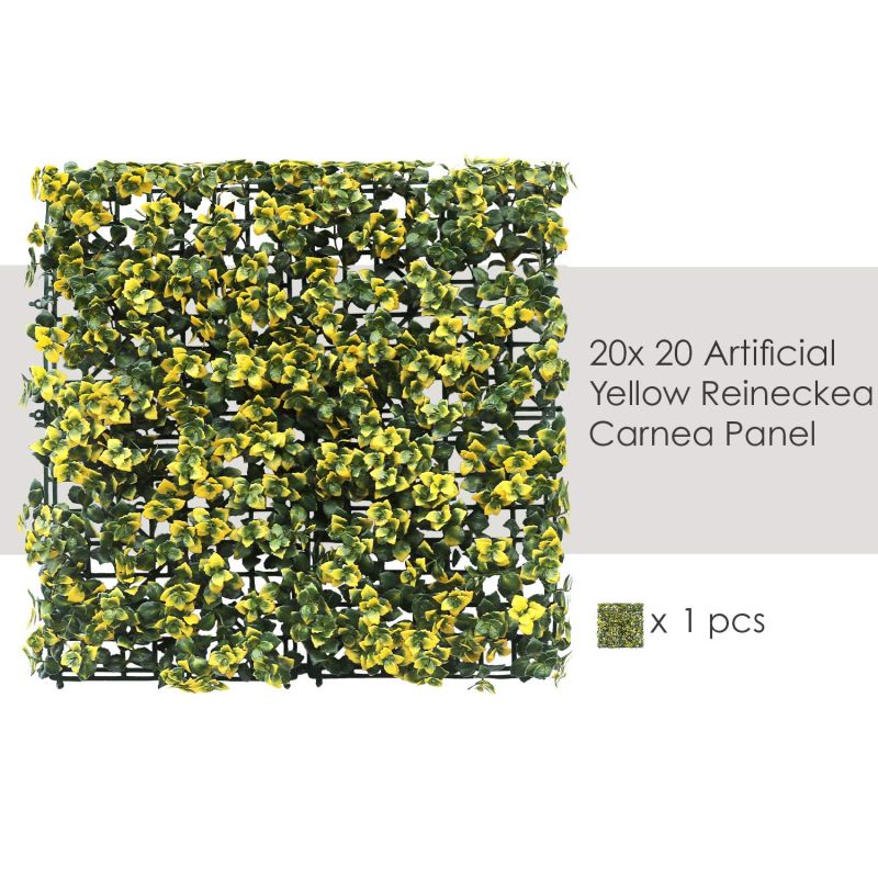 Artificial Grass Wall Faux Boxwood Panel Privacy Ivy Fence Screen Decoration for Backyard Garden Home Outdoor Indoor, 20