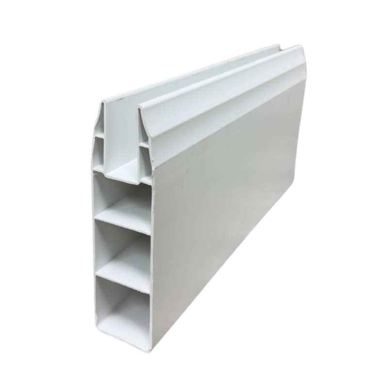 Privacy White Rail 1 Pair 2" x 7" x 94"