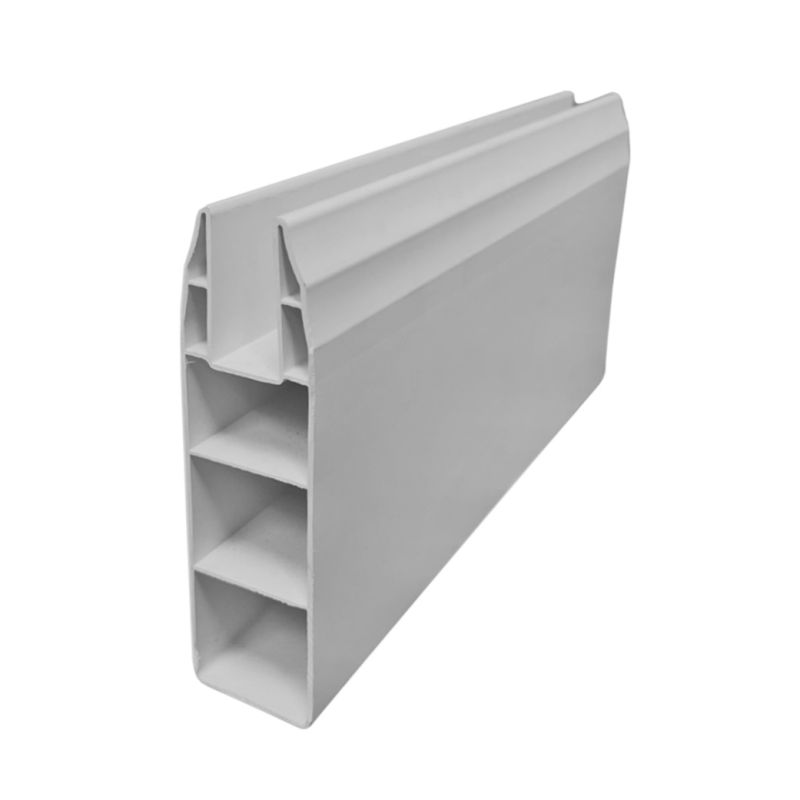 Plain Grey Rail 1 Pair 2" x 6" x 94"