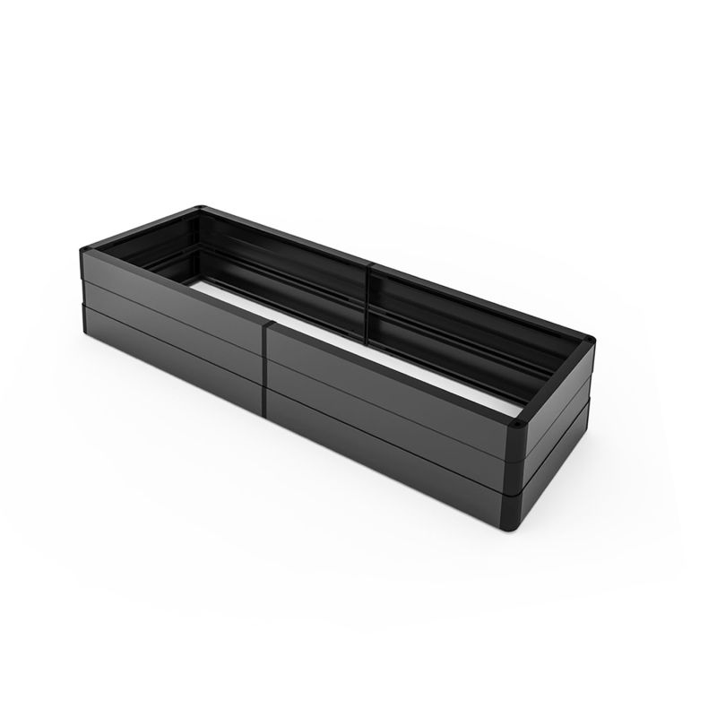 ECOOPTS Aluminum Hedge Wall Base, Planter Box for Boxwood Hedge Divider Wall Privacy Fence (72" Wx9 Hx12 D)