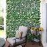Expandable Artificial Leaf Faux Ivy Sweet Potato Leaves Privacy Fence Screen, Stretchable Decorative Fencing Panel for Balcony Patio Outdoor (Single Sided Leaves)