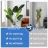 ECOOPTS 5FT Artificial Bird of Paradise Tree Fake Palm Trees with Plastic Nursery Pot Fake Silk Banana Tree for Indoor Outdoor (1 Pack)