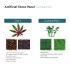 Artificial Grass Wall Faux Boxwood Panel Privacy Ivy Fence Screen Decoration for Backyard Garden Home Outdoor Indoor, 20