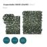 Expandable Artificial Rose Leaf Faux Ivy Privacy Fence Screen, Stretchable Decorative Fencing Panel for Balcony Patio Outdoor (Single Sided Leaves)