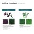 Artificial Grass Wall Faux Boxwood Panel Privacy Ivy Fence Screen Decoration for Backyard Garden Home Outdoor Indoor, 20