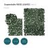 Expandable Artificial Rose Leaf Faux Ivy Privacy Fence Screen, Stretchable Decorative Fencing Panel for Balcony Patio Outdoor (Single Sided Leaves)