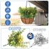 ECOOPTS 1pc Artificial Bushes Plastic Plants Leaves Stems Artificial Fake Flowers for Home Office Wedding Decoration Christmas Decor (Green Orange)