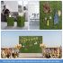 ECOOPTS Artificial Boxwood Hedge Divider Wall with Faux Leaves for Party Wedding Home Yard Office (72