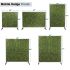 ECOOPTS H40 x W60 Artificial Plant Hedge Room Divider with Wheels, Movable Privacy Fence Panel Backdrop Divider Decoration for Indoor Outdoor