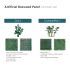 Artificial Grass Wall Faux Boxwood Panel Privacy Ivy Fence Screen Decoration for Backyard Garden Home Outdoor Indoor, 20