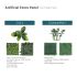 Artificial Grass Wall Faux Boxwood Panel Privacy Ivy Fence Screen Decoration for Backyard Garden Home Outdoor Indoor, 20