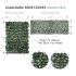 Expandable Artificial Rose Leaf Faux Ivy Privacy Fence Screen, Stretchable Decorative Fencing Panel for Balcony Patio Outdoor (Single Sided Leaves)