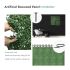 Artificial Grass Wall Faux Boxwood Panel Privacy Ivy Fence Screen Decoration for Backyard Garden Home Outdoor Indoor, 20
