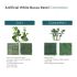 Artificial Grass Wall Faux Boxwood Panel Privacy Ivy Fence Screen Decoration for Backyard Garden Home Outdoor Indoor, 20