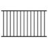 2 Rails, Welding Fence 44H*94W Black 14ga 1.5