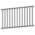 2 Rails, Welding Biasable Fence 44H*94W Black 16ga 1.5