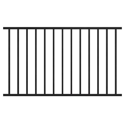 68''H * 94''W 2-Rail Steel Fence