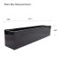 43.3''L x 9.84''H x 8.66''D Planter Box for Boxwood Hedge Divider Wall Privacy Fence Steel Caster