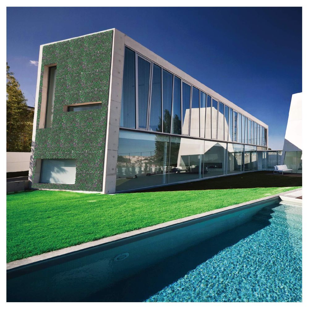 20 x 20 inch Artificial Boxwood Panels Hedge Wall Panels Faux Greenery Fence Screen Decoration for Home Backyard Garden Indoor Outdoor Wall, Lavender