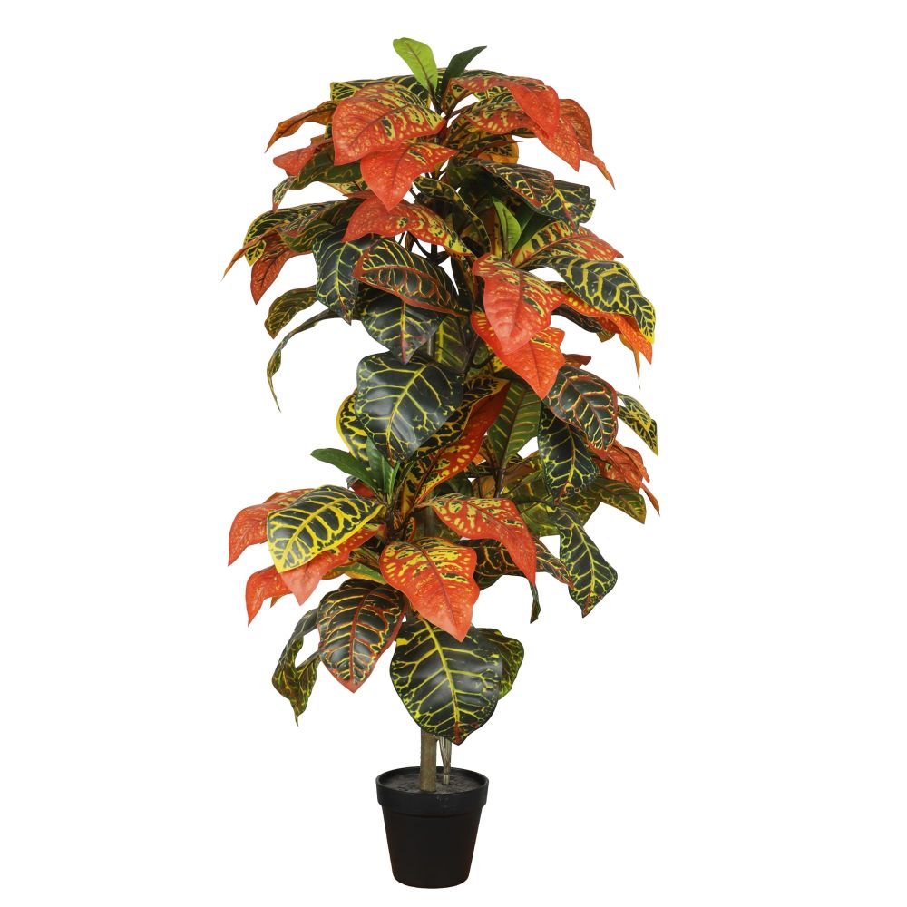 ECOOPTS 3FT Artificial Fall Tree Small Fake Plants Faux Autumn Tree for Garden Indoor Outdoor Decor (1 Pack)