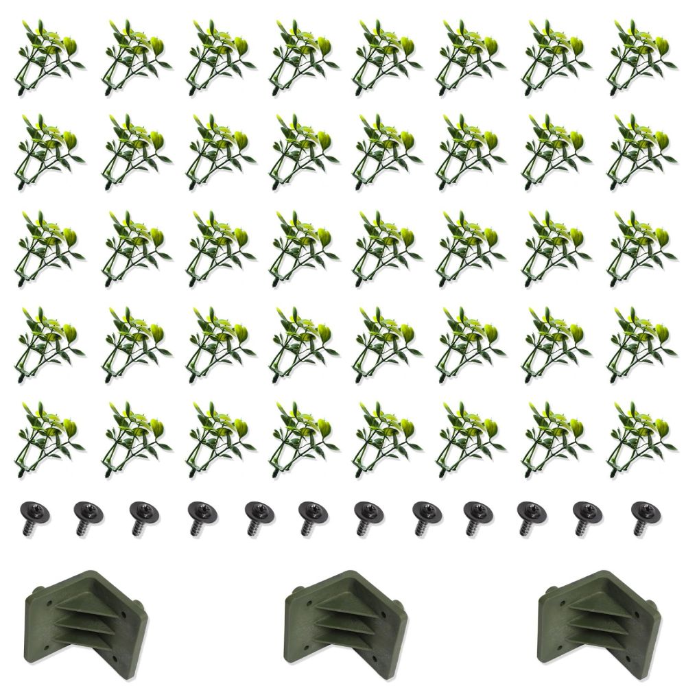 ECOOPTS Artificial Hard Panels Corner Bracket Kit for Faux Ivy Privacy Fence Screen Artificial Boxwood Panels Artificial Hard Panel,1 pc