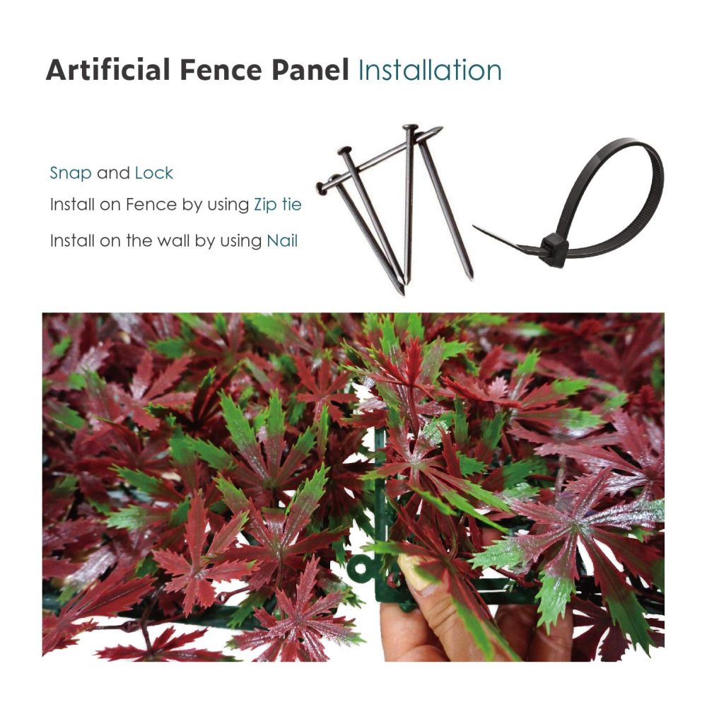 Artificial Grass Wall Faux Boxwood Panel Privacy Ivy Fence Screen Decoration for Backyard Garden Home Outdoor Indoor, 20