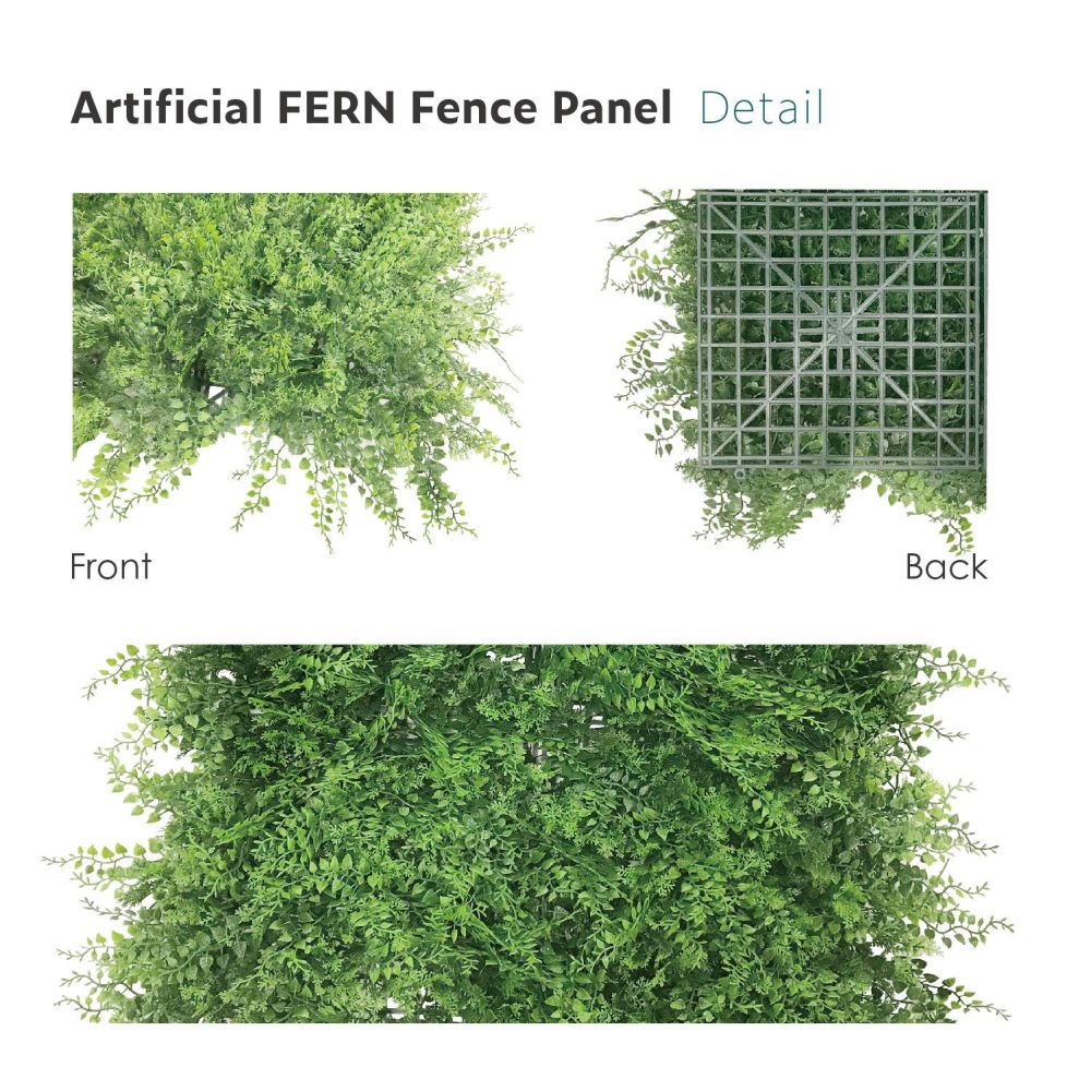 Artificial Grass Wall Faux Boxwood Panel Privacy Ivy Fence Screen Decoration for Backyard Garden Home Outdoor Indoor, 20