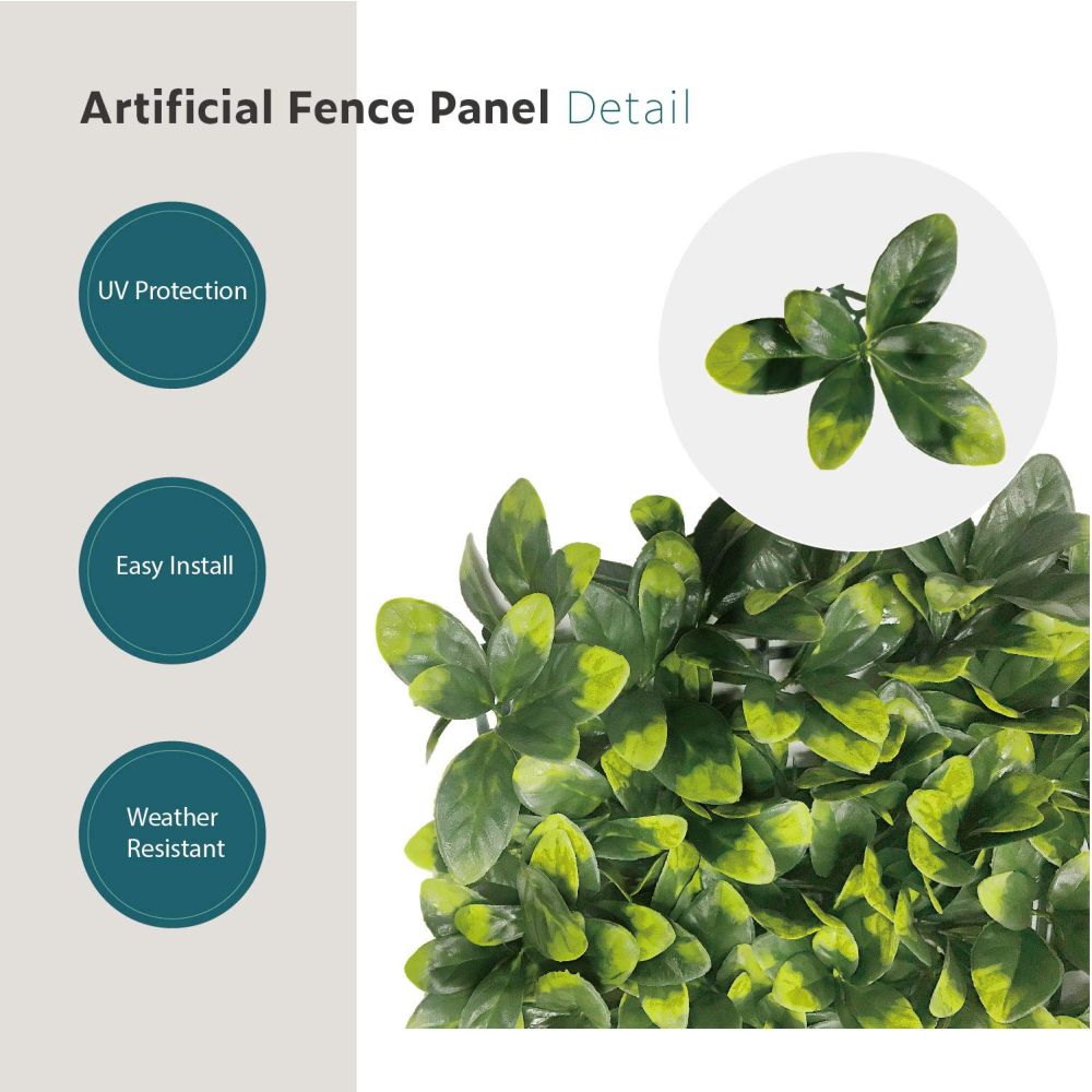 Artificial Grass Wall Faux Boxwood Panel Privacy Ivy Fence Screen Decoration for Backyard Garden Home Outdoor Indoor, 20