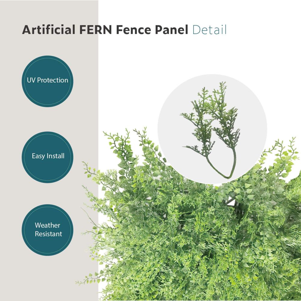 Artificial Grass Wall Faux Boxwood Panel Privacy Ivy Fence Screen Decoration for Backyard Garden Home Outdoor Indoor, 20