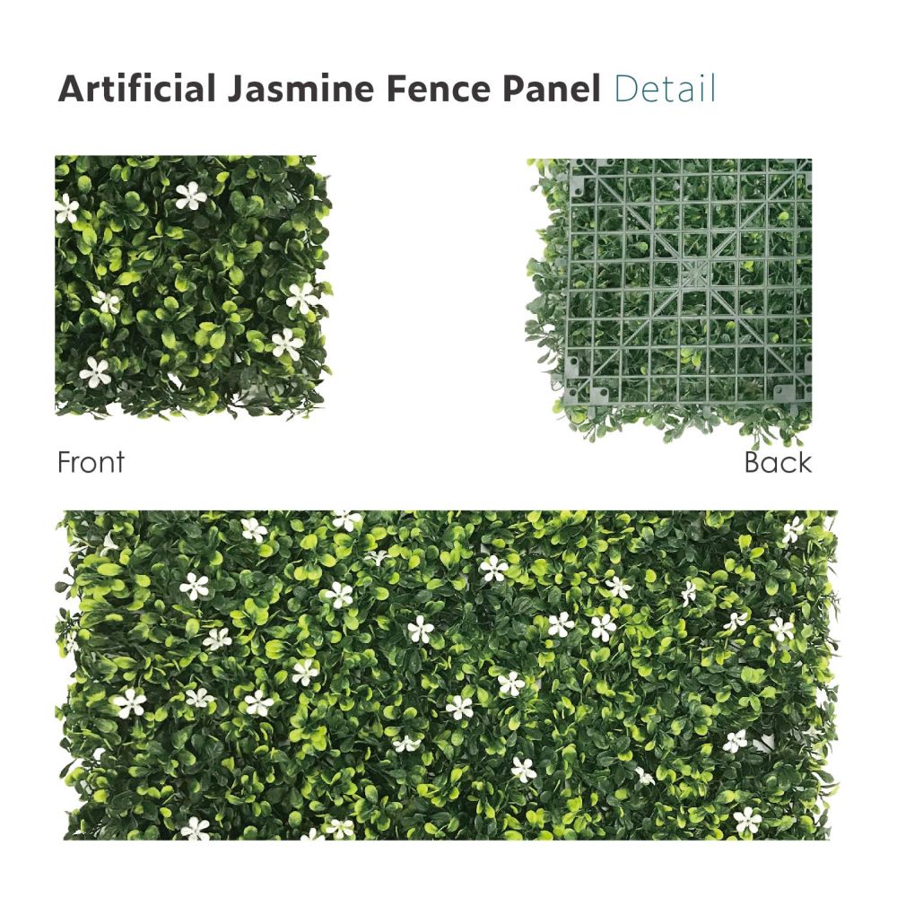 Artificial Grass Wall Faux Boxwood Panel Privacy Ivy Fence Screen Decoration for Backyard Garden Home Outdoor Indoor, 20