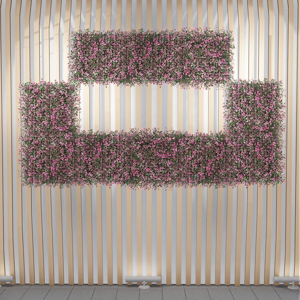 Artificial Grass Wall Faux Boxwood Panel Privacy Ivy Fence Screen Decoration for Backyard Garden Home Outdoor Indoor, 20