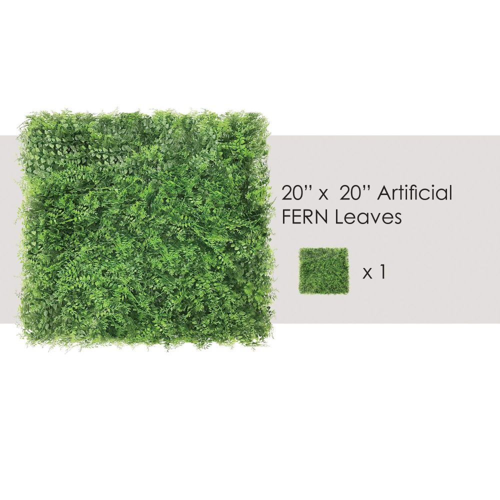 Artificial Grass Wall Faux Boxwood Panel Privacy Ivy Fence Screen Decoration for Backyard Garden Home Outdoor Indoor, 20