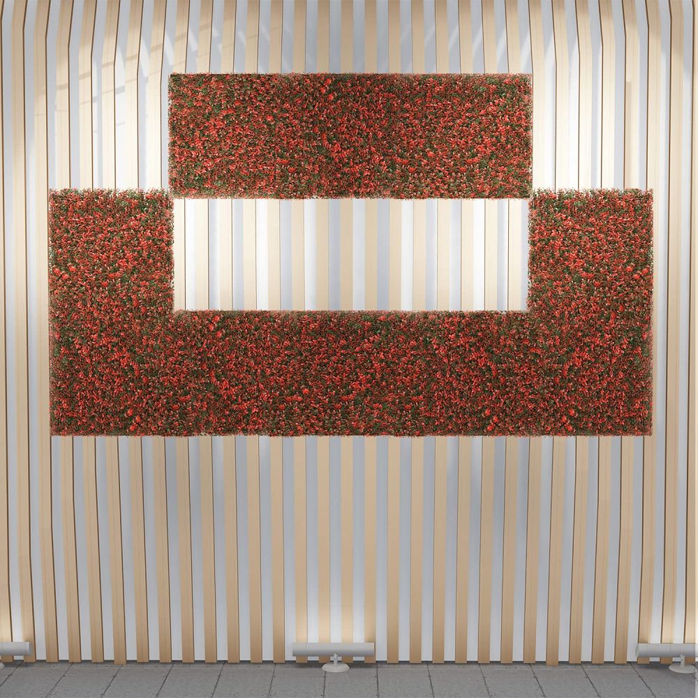 Artificial Grass Wall Faux Boxwood Panel Privacy Ivy Fence Screen Decoration for Backyard Garden Home Outdoor Indoor, 20