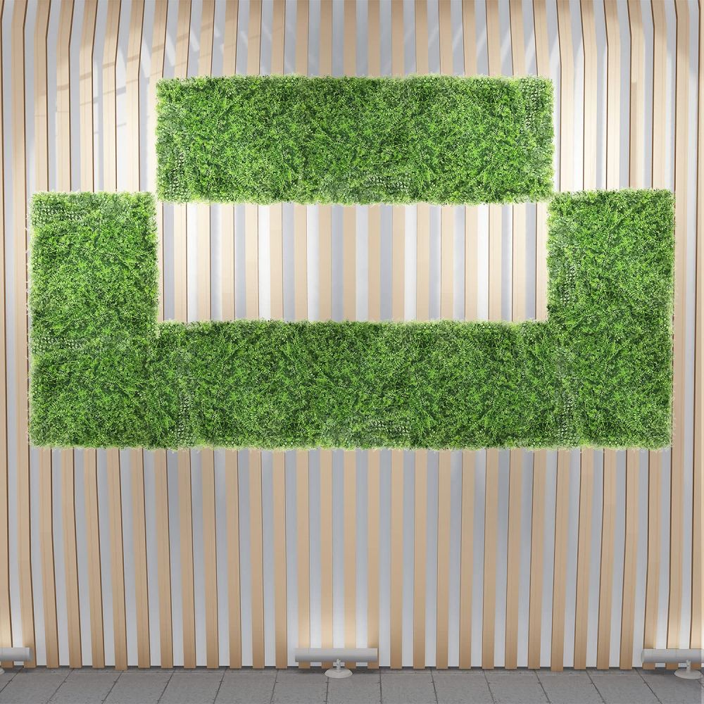 Artificial Grass Wall Faux Boxwood Panel Privacy Ivy Fence Screen Decoration for Backyard Garden Home Outdoor Indoor, 20