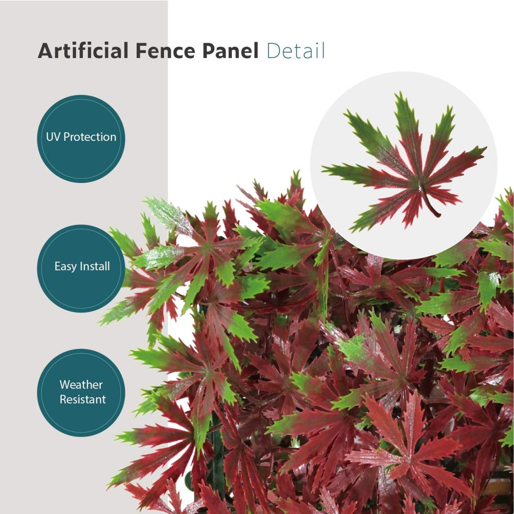 Artificial Grass Wall Faux Boxwood Panel Privacy Ivy Fence Screen Decoration for Backyard Garden Home Outdoor Indoor, 20