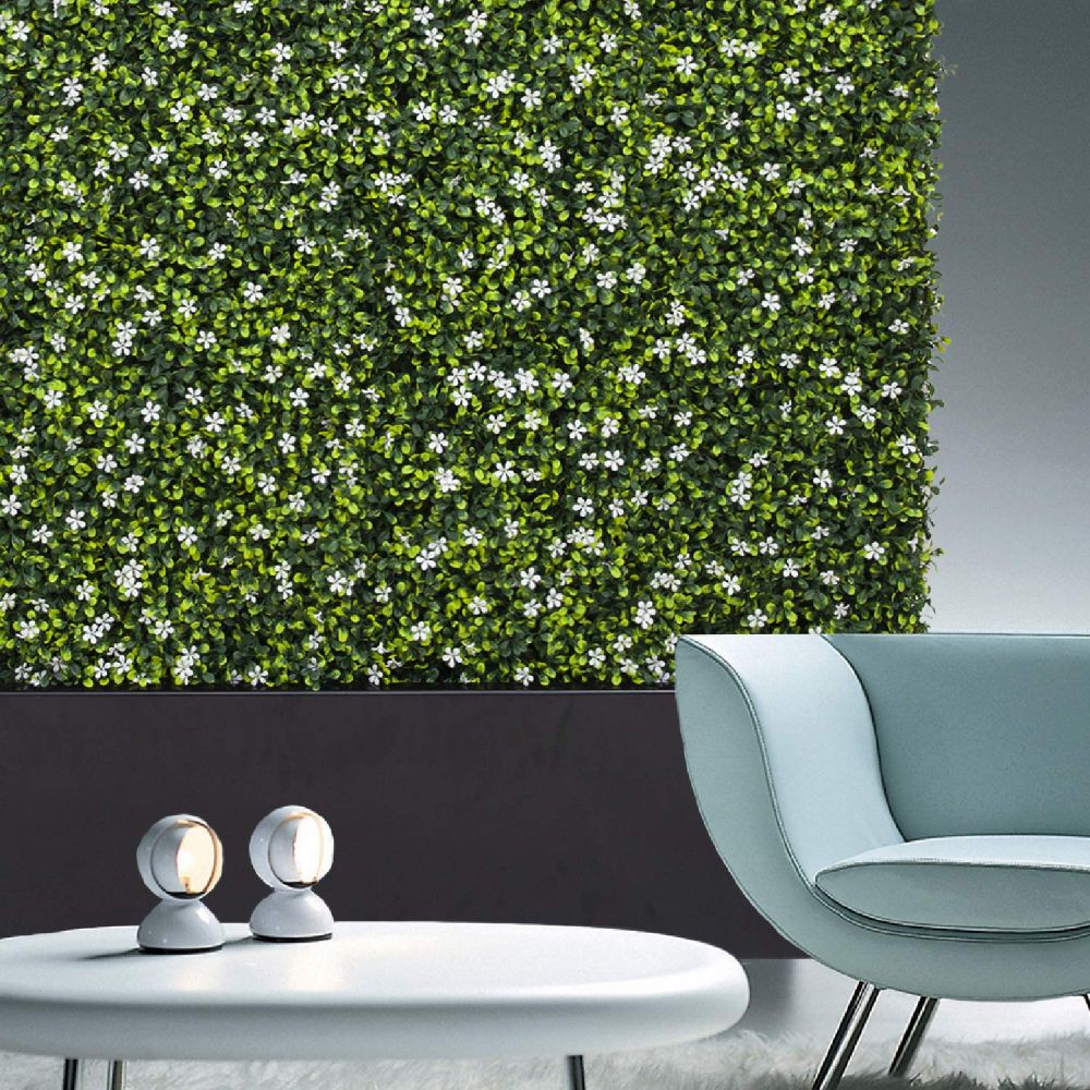 43.3''L x 9.84''H x 8.66''D Planter Box for Boxwood Hedge Divider Wall Privacy Fence Steel Caster