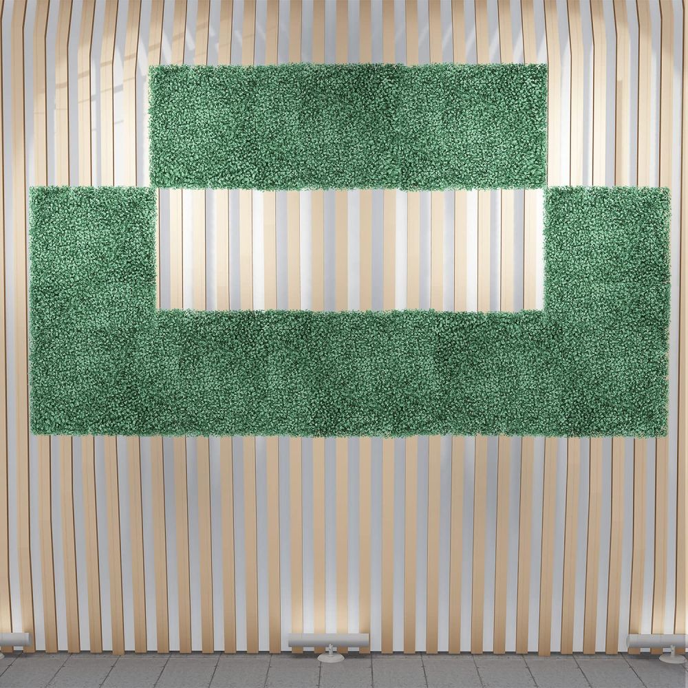 Artificial Grass Wall Faux Boxwood Panel Privacy Ivy Fence Screen Decoration for Backyard Garden Home Outdoor Indoor, 20
