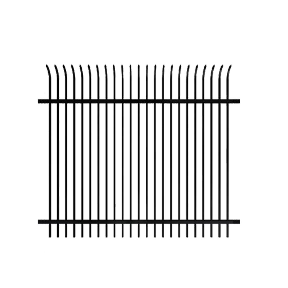 2 Rails, Welding Fence 94H*94W Black 14ga 1.5